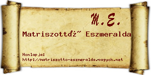 Matriszottó Eszmeralda névjegykártya